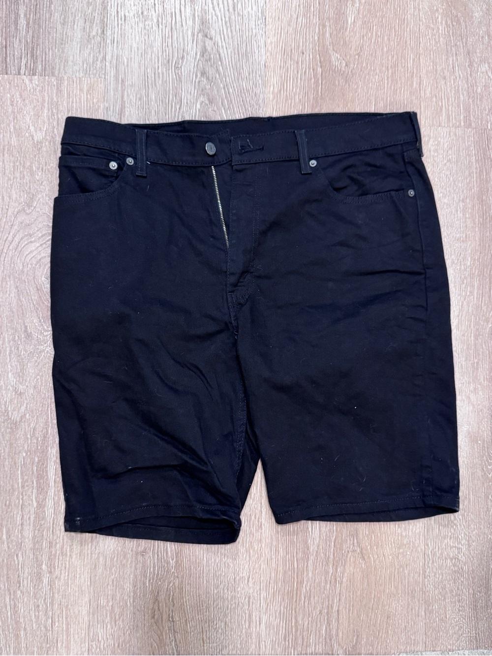 Men's Classic Black Jean Shorts